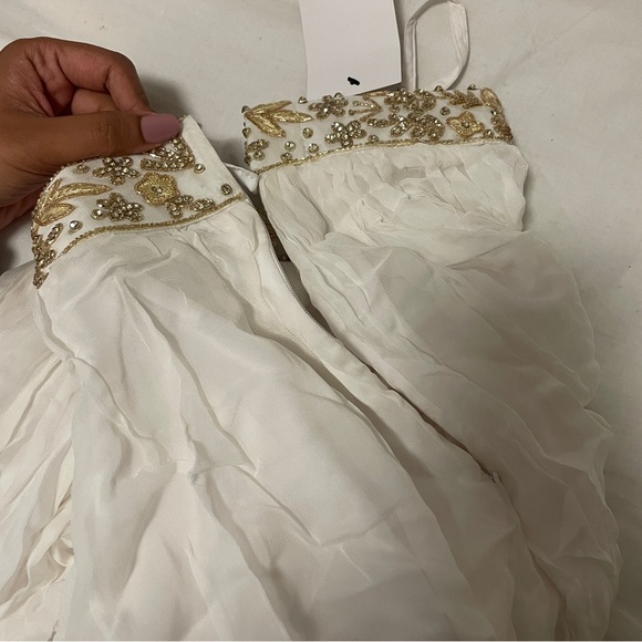 45” White Tara Lengha Skirt (XS) (BNWT) - Picture 6 of 16